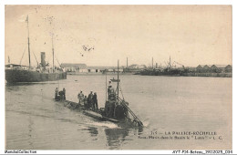 Delcampe - AYTP14-1015-BATEAU - La Pallice-rochelle - Sous-marin Dans Le Bassin Le Lutin - Sous-marins