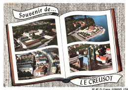 Delcampe - DF-BFP1-0852-71 - En Avion Au-dessus De LE CREUSOT - Le Chateau Dela Verrerie - Le Creusot