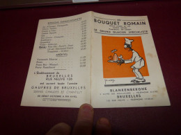 Delcampe - BC17-50 Tarif Au Bouquet Romain Le Grand Glacier Spécialiste - Blankenberghe Bruxelles - Heist