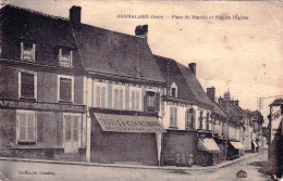 Delcampe - 61 - Orne -  REMALARD - Place Du Marché Et Rue De L église - Remalard