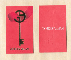Delcampe - Carte Parfumée Perfume Card * GIORGIO ARMANI * R/V * Excellent état - Modern (ab 1961)