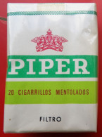 Delcampe - Ancien Paquet De 20 Cigarillos PIPER MENTOLADOS - Autres & Non Classés
