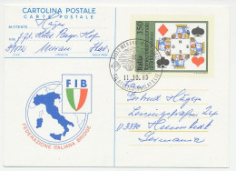 Delcampe - Postal Stationery Italy 1983 Card Play - Bridge - Non Classificati