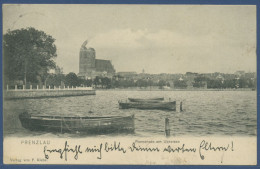 Delcampe - Prenzlau Promenade Am Uckersee, Gelaufen 1906 (AK2490) - Prenzlau
