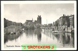 Delcampe - DORDRECHT Nieuwe Haven Met Groote Kerk 1956 - Dordrecht