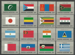 Delcampe - UNO New York 1987 Mi 524-539 MNH (ZS1 UNN524-539) - Sellos