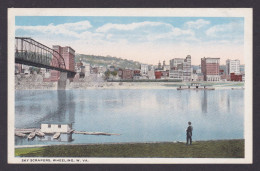 Delcampe - Postcard, United States, Wheeling WV, Sky Scrapers - Wheeling