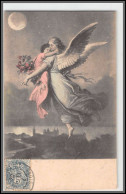 Delcampe - 49442 N°111 Blanc Paris 1904 France Femme Ange Anges AngelotCarte Maximum Card - ...-1929