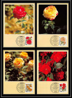 Delcampe - Allemagne (germany) - Carte Maximum Card 2181 ROSES Rosen Fleurs (fleur Flower Flowers) 1982 Bonn - Rosas