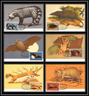 Delcampe - 5846 Carte Maximum Card S Tome E Principe Mi 373/678 Yt 620/625 Rongeurs Rodents 1981 Animaux Animals Chauve Souris Fdc - Roedores