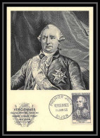 Delcampe - 5803/ Carte Maximum France N°1030 Charles Gravier Comte De Vergennes 1955 Fdc édition Bourgogne - 1950-1959