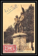 Delcampe - 5782 Carte Maximum France N°244 Légion Américaine 13/9/1947 Signé Signed Autograph Lafayette Et Washington Dijon Usa - ...-1929