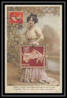 Delcampe - 5760/ Carte Maximum France N° 138 10 C Rouge Type Semeuse Carte Maximum Non Intentionelle 1909 Pour Maubeuge - ...-1929