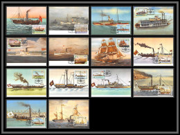 Delcampe - 5858 Carte Maximum Card S Tome E Principe Mi N°906/923 Bateau (bateaux Ship Ships) 1984 Fdc 14 Cartes - Barcos