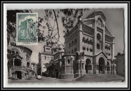 Delcampe - 57127 N°255 Cathédrale De Monaco église Church 1956 Monaco Carte Maximum Card édition Gilletta - Cartas Máxima