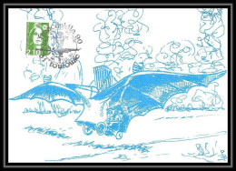 Delcampe - 5701 Carte Postale 100éme Anniversaire Du 1er Vol France Clémént Ader Francéphila 90 Toulouse 1990 Poste Aérienne Pa - 1960-.... Lettres & Documents