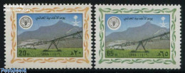 Delcampe - Saudi Arabia 1985 World Food Day 2v, Mint NH, Health - Nature - Various - Food & Drink - Water, Dams & Falls - Agricul.. - Alimentación
