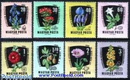 Delcampe - Hungary 1961 Medical Plants, Flowers 8v, Mint NH, Health - Nature - Health - Flowers & Plants - Ungebraucht