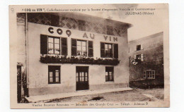 Delcampe - Juliénas-Rhone -Café Restaurant Coq Au Vin-voir état - Julienas