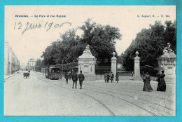 Delcampe - * Brussel - Bruxelles - Brussels * (L. Lagaert, B., Nr 136) Le Parc Et Rue Royale, Animée, Tram, Vicinal, TOP, Unique - Bruxelles (Città)