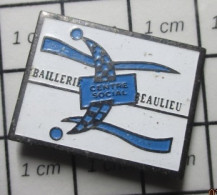 Delcampe - PINsp12 VILLE COMMUNE BAILLERIE BEAULIEU CENTRE SOCIAL - Cities