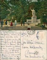 Delcampe - Ansichtskarte Tiergarten-Berlin Siegesallee 1914  Gel. An Prinz Pierre Wolkonsky - Dierentuin