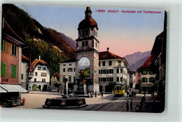 Delcampe - 6460 Altdorf UR - Dorfplatz Telldenkmal Strassenbahn Feldpost Landsturm ... - 39696170 - Altdorf