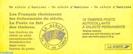 Delcampe - France 2001 Un Siècle D'emotion, Booklet 10x Timbre Rouge S-a, Mint NH, Stamp Booklets - Neufs
