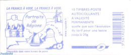 Delcampe - France 2006 Portraits De Régions, Booklet 10x Timbre Rouge S-a, Mint NH - Neufs