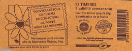 Delcampe - France 2007 Réservations, Booklet With 12x Rouge S-a, Mint NH, Stamp Booklets - Neufs