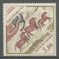 Delcampe - MONACO 1970 PA 95 ** Neuf MNH Superbe C 2.70 € Grotte De Lascaux Dessins Préhistoriques Chevaux Horses Animaux - Airmail