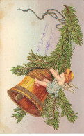 Delcampe - ANGES AB#MK10 ANGELOT ACROCHE A UNE CLOCHE - Engel