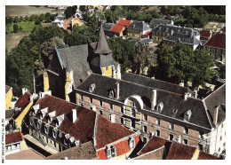 Delcampe - CQ-BFP1-0545-23 - FELLETIN - En Avion Au-dessus - Le Centre D'apprentissage Et Le Chateau - Collège De Jeunes Filles - Felletin