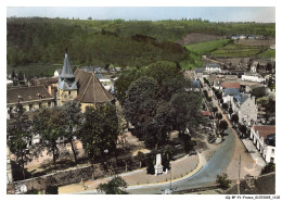 Delcampe - CQ-BFP1-0552-23 - FELLETIN - En Avion Au-dessus - Place Du Monument Et Avenue De La Gare - Felletin
