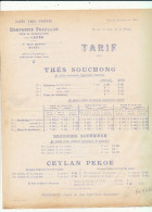 Delcampe - FA 3418 - FACTURE  PUB   CAFES THES POIVRES  COMPAGNIE FRANCAISE  LE HAVRE - Alimentaire
