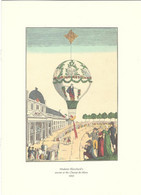 Delcampe - Carte Menu Sabena / Menu Kaart Sabena  Madame Blanchard's Ascent At The Champ-de-Mars 1810 - Menú