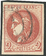 Delcampe - No 40Bf, Rouge-brique Foncé. - TB. - R - 1870 Ausgabe Bordeaux