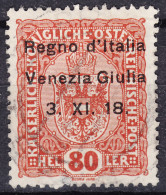 Delcampe - Italy Venezia Giulia 1918 Sassone#13 Used - Venezia Giulia