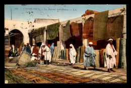 Delcampe - MAROC - CASABLANCA - LE MACHE AUX NATTES - CARTE COLORISEE - Casablanca