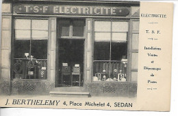 Delcampe - SEDAN BERTHELEMY Magasin électricité Place Michelet  Non Voyagé   ...md - Sedan