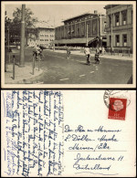 Delcampe - Postkaart Arnheim Arnhem Willemsplein Met Roval 1956 - Arnhem