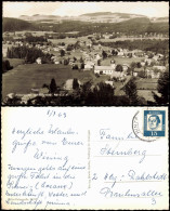 Delcampe - Ansichtskarte Hinterzarten Blick über Die Stadt 1963 - Hinterzarten
