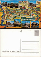 Delcampe - Landkarten Ansichtskarte Burgenstrasse Wimpfen Heilbronn U.a. 1981 - Landkarten