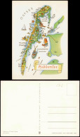 Delcampe - Hiddensee Hiddensjö, Hiddensöe Landkarten Ansichtskarte Ostsee 1970 - Hiddensee