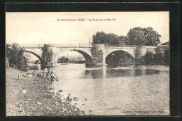 Delcampe - CPA St-Nicolas-du-Port, Le Pont Sur La Meurthe - Saint Nicolas De Port