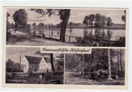 Delcampe - 39020578 - Ochsensaal Mit Muehlenteich, Weg Zum Quellental Und Froehlichs Gasthof Gelaufen Von 1943 Kleiner Knick Oben - Wermsdorf