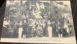 Delcampe - Cpa 24 BERGERAC Fêtes Présidentielles Du 15 Septembre 1913 Groupes Cours Alsace Lorraine Attendant Passage De M Poincaré - Bergerac