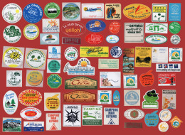 Delcampe - CAMPING CARAVANING VILLAGE DE VACANCES - LOT 86 AUTOCOLLANTS - Adesivi