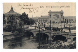 Delcampe - 1000 BERLIN - MOABIT, Moltke - Brücke Und Lehrter Bahnhof, 1910 Verlag Mandel - Mitte