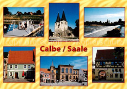 Delcampe - Calbe Saale Gierfaehre Stephanskirche Saalewehr Restauration Markt 21 Rathaus Ga - Sonstige & Ohne Zuordnung